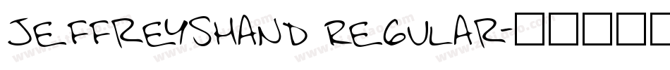 JeffreysHand Regular字体转换